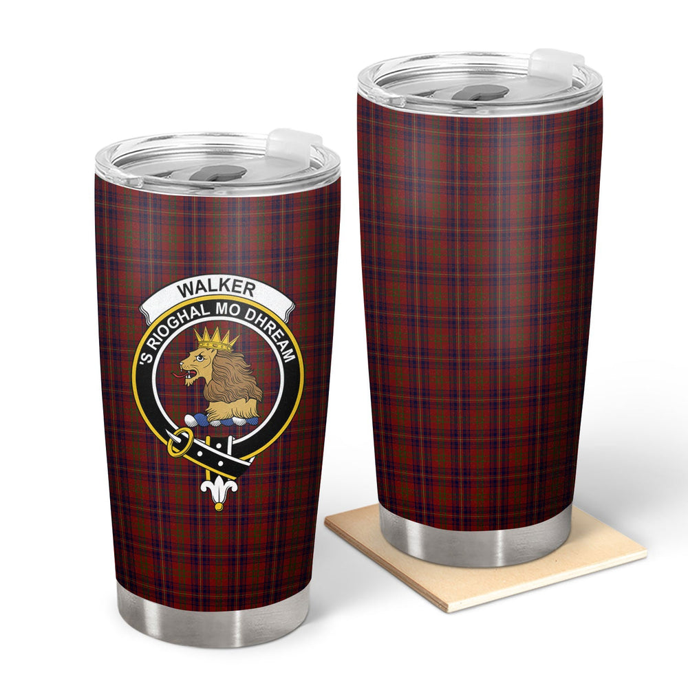Clan Walker Tartan Crest Tumbler HN83 Clan Hall Tartan Today   