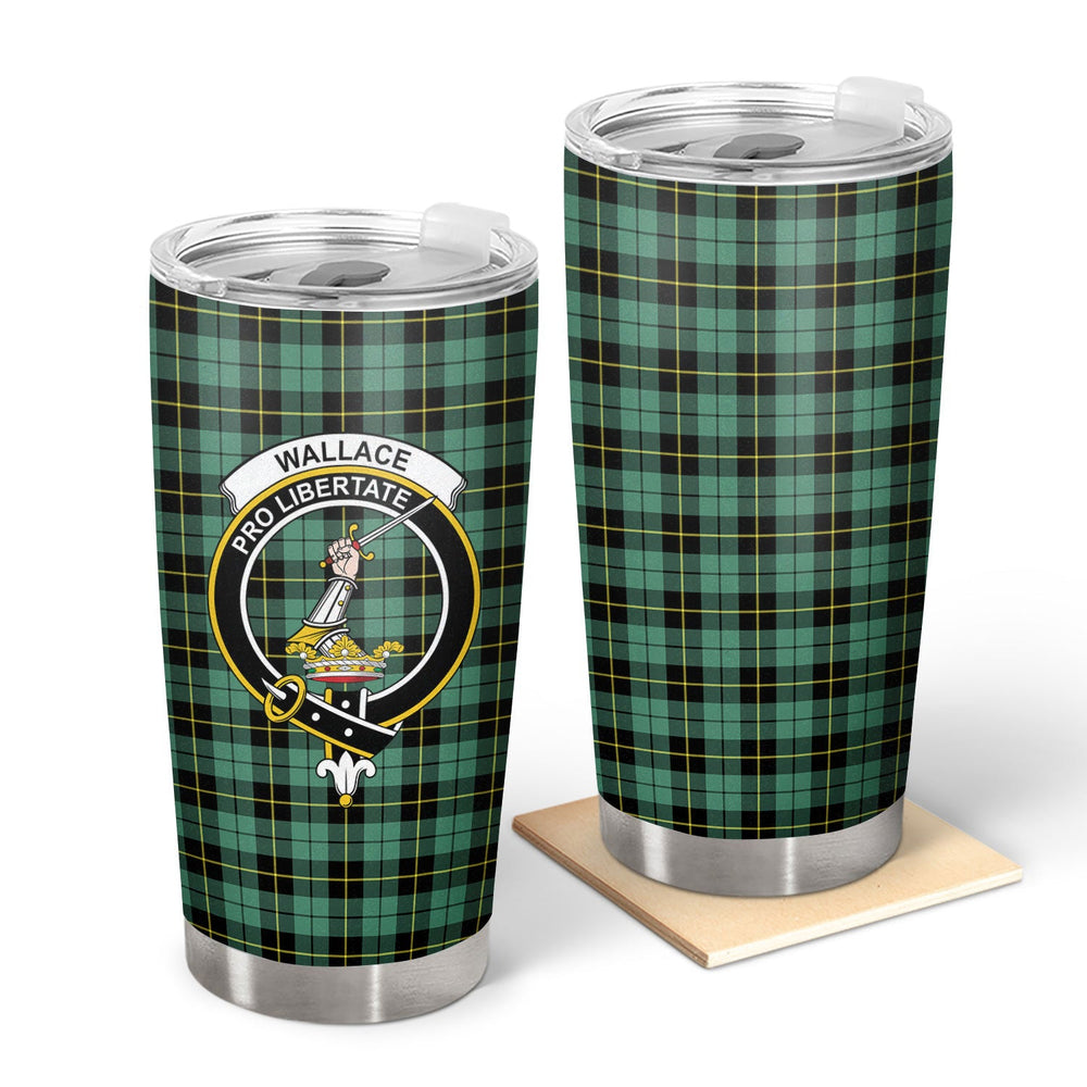 Clan Wallace Hunting Ancient Tartan Crest Tumbler HC30 Clan Wallace Tartan Today   