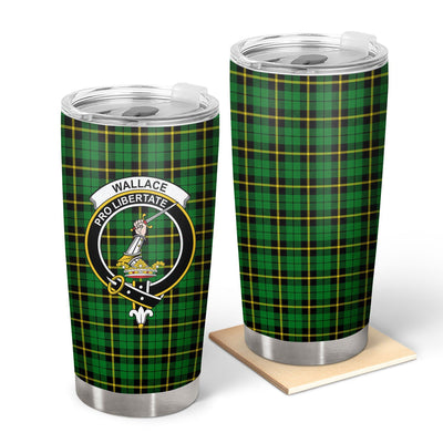 Clan Wallace Hunting Modern Tartan Crest Tumbler