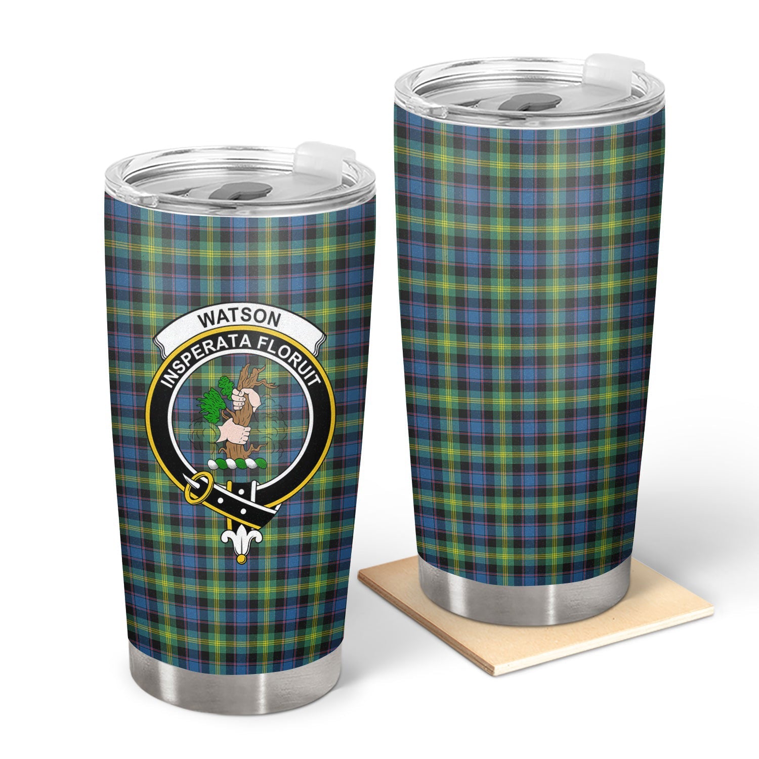 Clan Watson Ancient Tartan Crest Tumbler ZI70 Clan Watson Tartan Today   