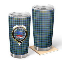 Clan Weir Ancient Tartan Crest Tumbler ME54 Clan Weir Tartan Today   