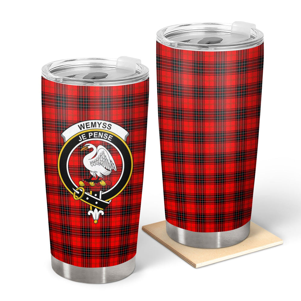 Clan Wemyss Modern Tartan Crest Tumbler ZL77 Clan Wemyss Tartan Today   