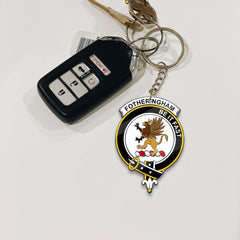 Clan Fotheringham Tartan Crest Keychain KO67 Clan Fotheringham Tartan Today   