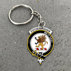Clan Fotheringham Tartan Crest Keychain KO67 Clan Fotheringham Tartan Today   