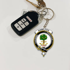 Clan Hamilton Tartan Crest Keychain IX46 Clan Hamilton Tartan Today   