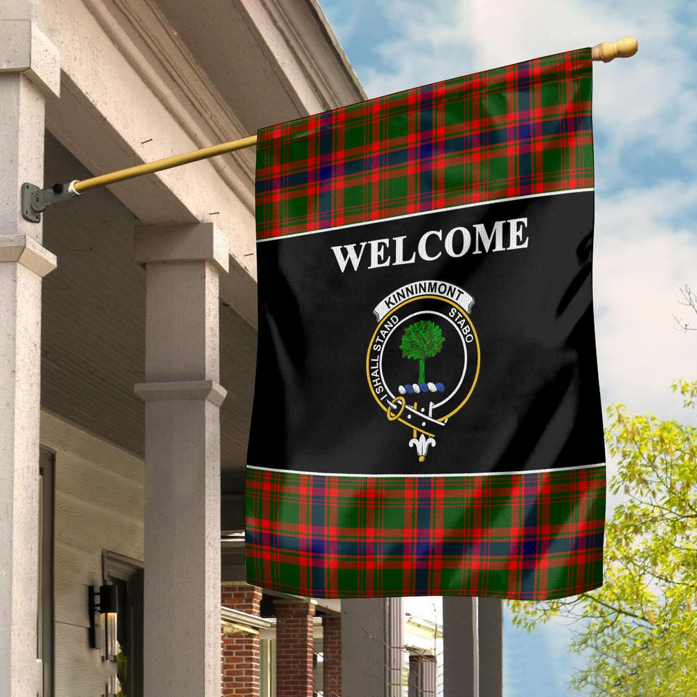 Clan Kinninmont Tartan Crest Black Garden Flag WH61 Clan Garden Tartan Today   