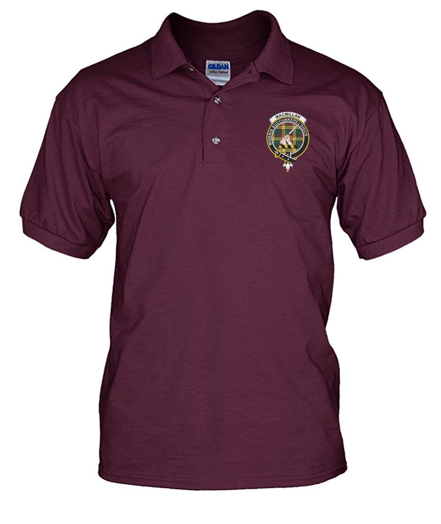 Clan MacMillan Family Crest Polo T-Shirt WH99 MacMillan Tartan Tartan Polo   