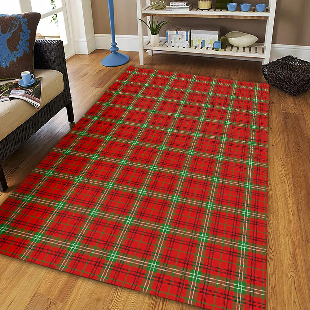 Morrison Red Modern Tartan Classic Area Rug