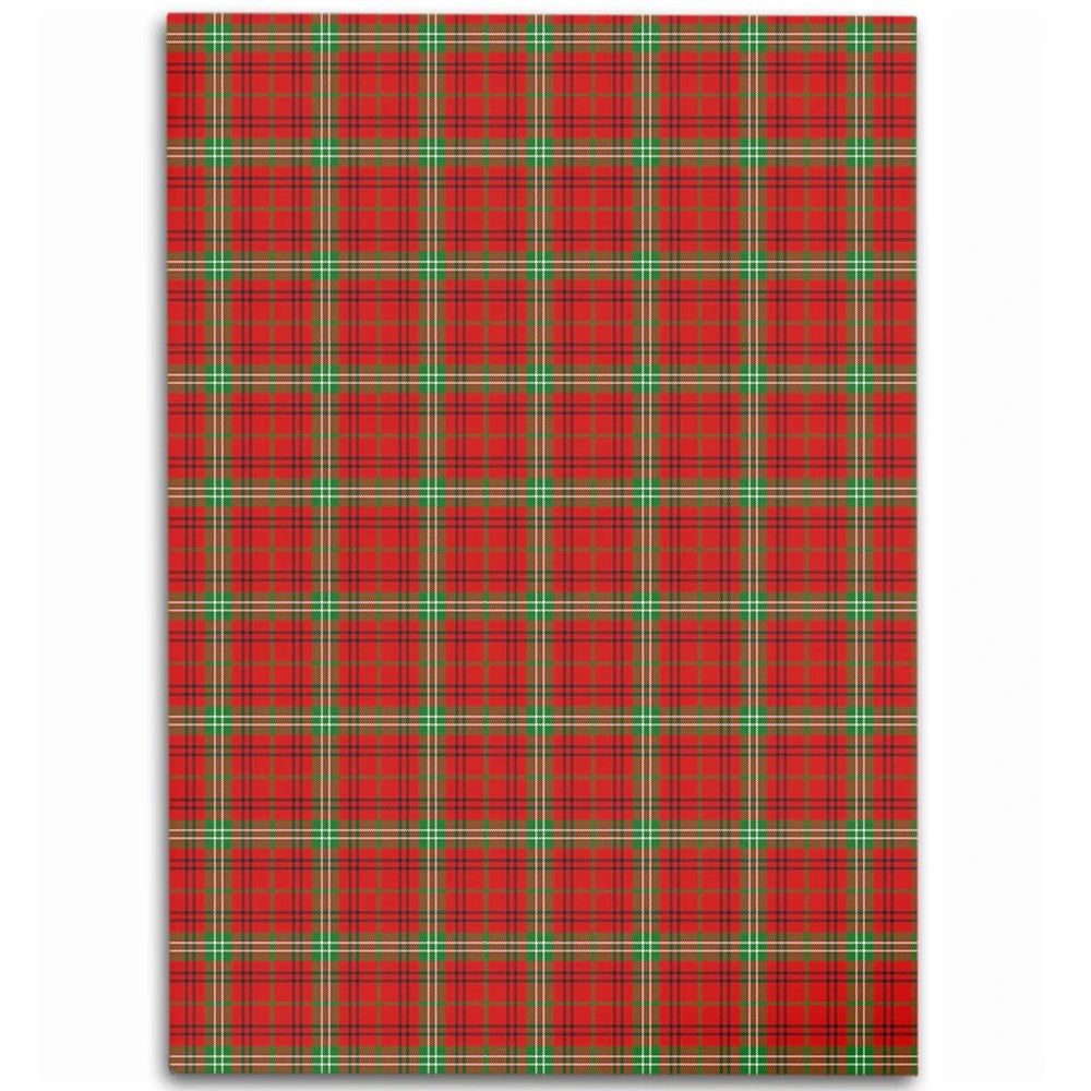 Morrison Red Modern Tartan Classic Area Rug