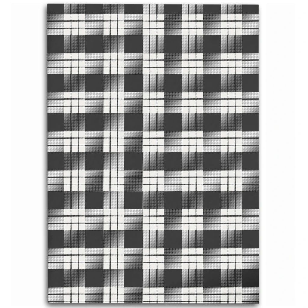MacFarlane Black & White Ancient Tartan Classic Area Rug
