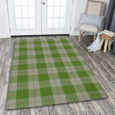 Clan Cunningham Dress Green Dancers Tartan Rug – Scottish Highland Carpet for Living Room, Celtic Home Decor & Scotland Gift