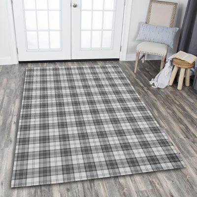 Clan Douglas Grey Modern Tartan Rug – Scottish Highland Carpet for Living Room, Celtic Home Decor & Scotland Gift II84