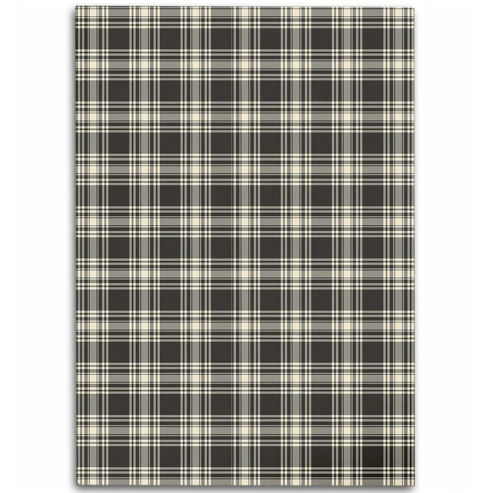 Menzies Black & White Ancient Tartan Classic Area Rug