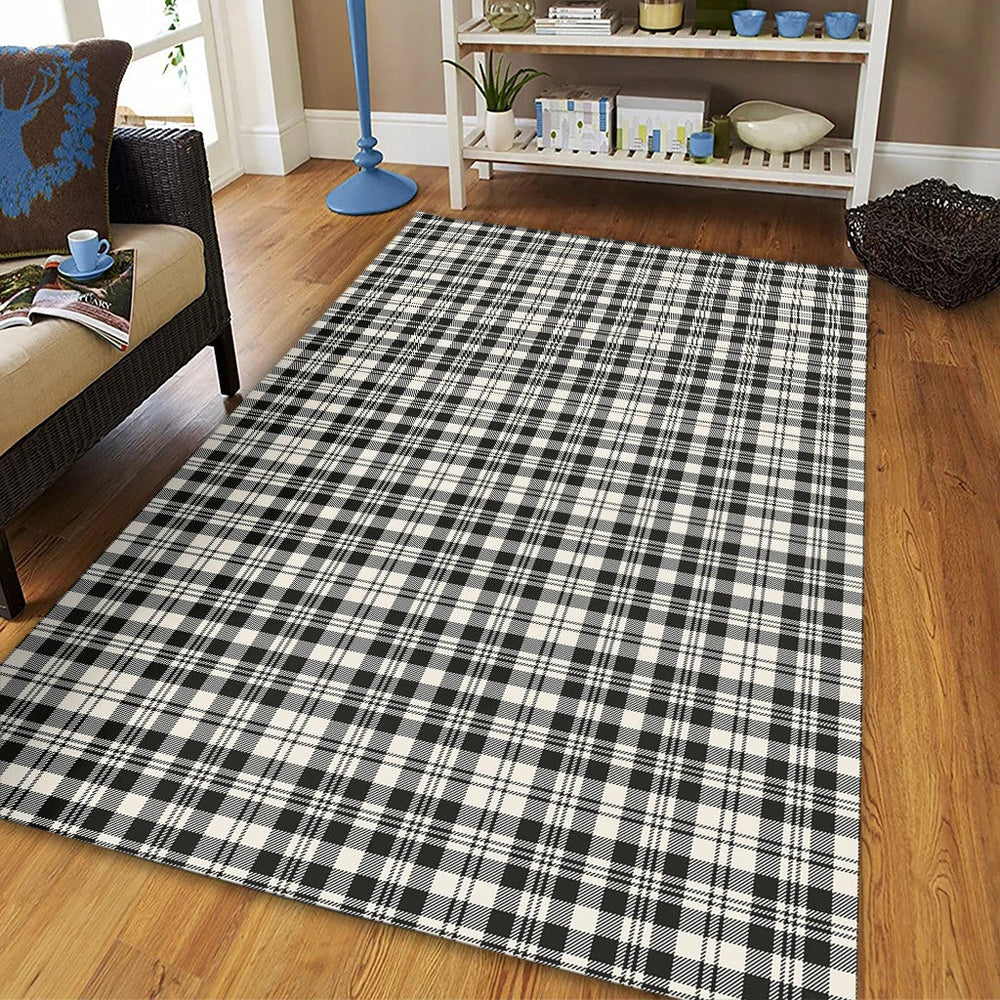 Scott Black & White Ancient Tartan Classic Area Rug