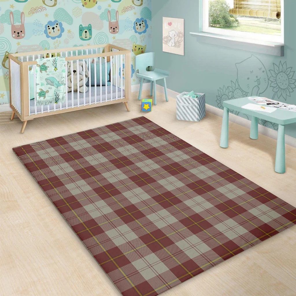 Cunningham Burgundy Dancers Tartan Classic Area Rug