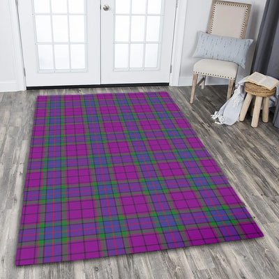 Clan Wardlaw Modern Tartan Rug – Scottish Highland Carpet for Living Room, Celtic Home Decor & Scotland Gift