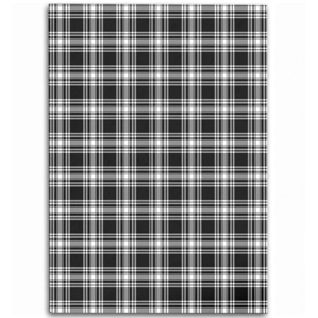 Menzies Black & White Modern Tartan Classic Area Rug