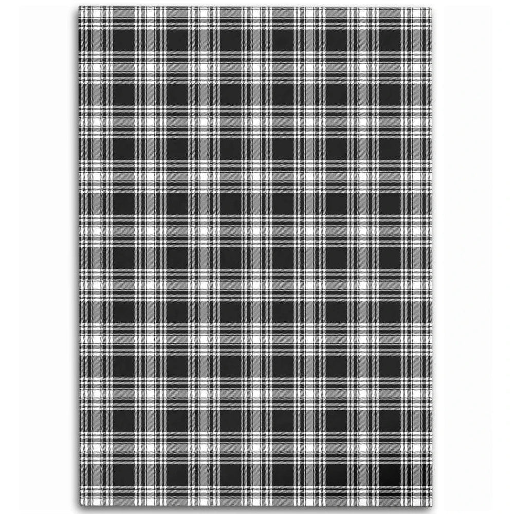 Menzies Black & White Modern Tartan Classic Area Rug