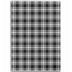 Menzies Black & White Modern Tartan Classic Area Rug