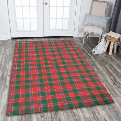 Clan Dalziel Modern Tartan Rug – Scottish Highland Carpet for Living Room, Celtic Home Decor & Scotland Gift