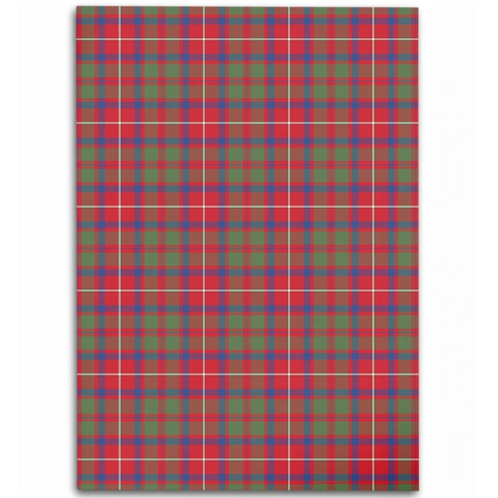 Shaw Red Modern Tartan Classic Area Rug