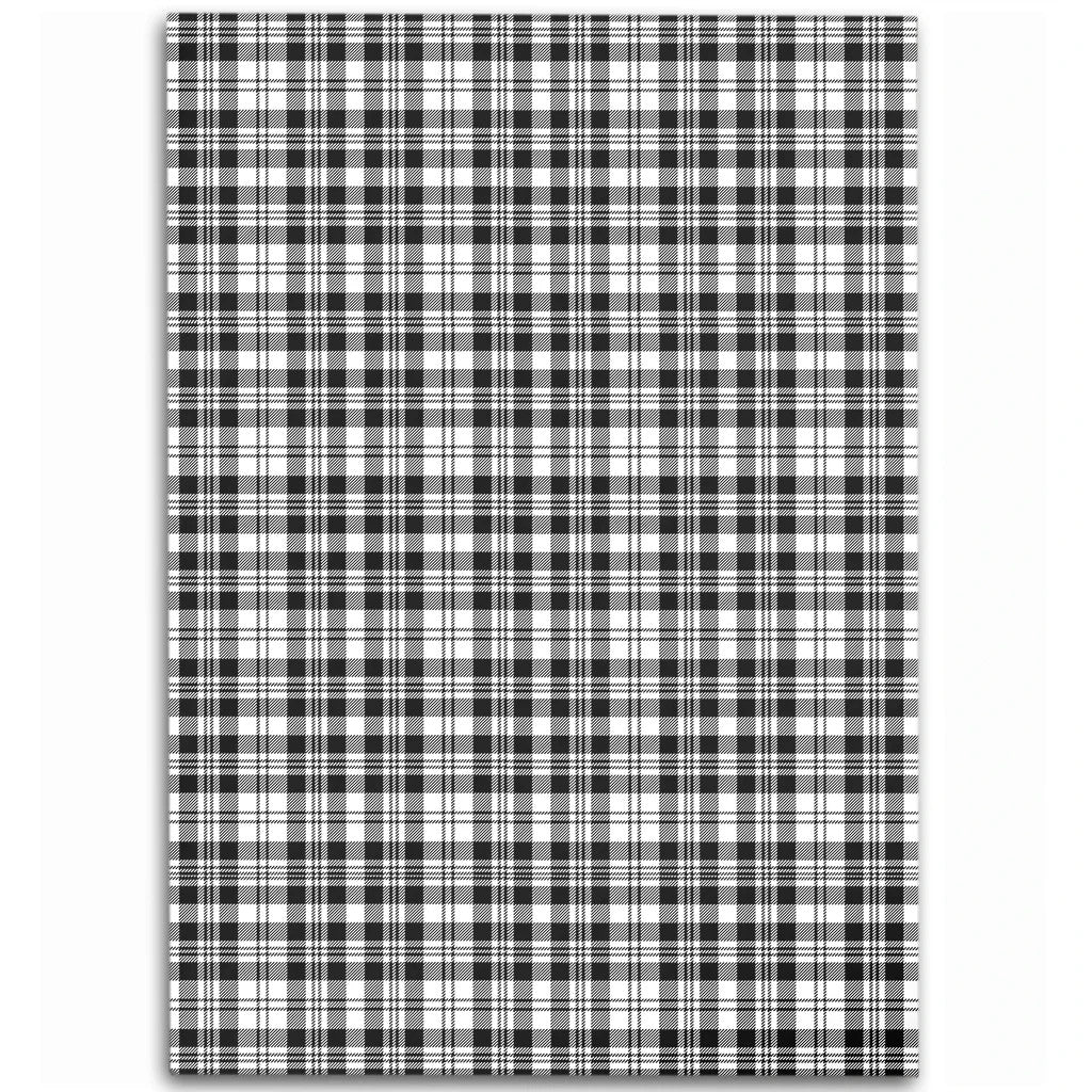 Scott Black & White Modern Tartan Classic Area Rug
