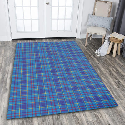 Clan Mercer Modern Tartan Rug – Scottish Highland Carpet for Living Room, Celtic Home Decor & Scotland Gift OM81