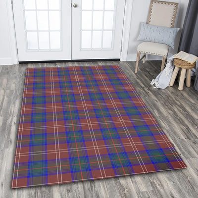 Clan Chisholm Hunting Modern Tartan Rug – Scottish Highland Carpet for Living Room, Celtic Home Decor & Scotland Gift