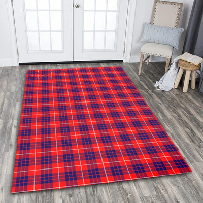 Clan Hamilton Modern Tartan Rug – Scottish Highland Carpet for Living Room, Celtic Home Decor & Scotland Gift VC53