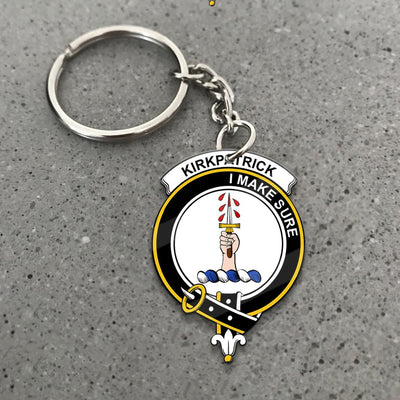 Clan Kirkpatrick Tartan Crest Keychain