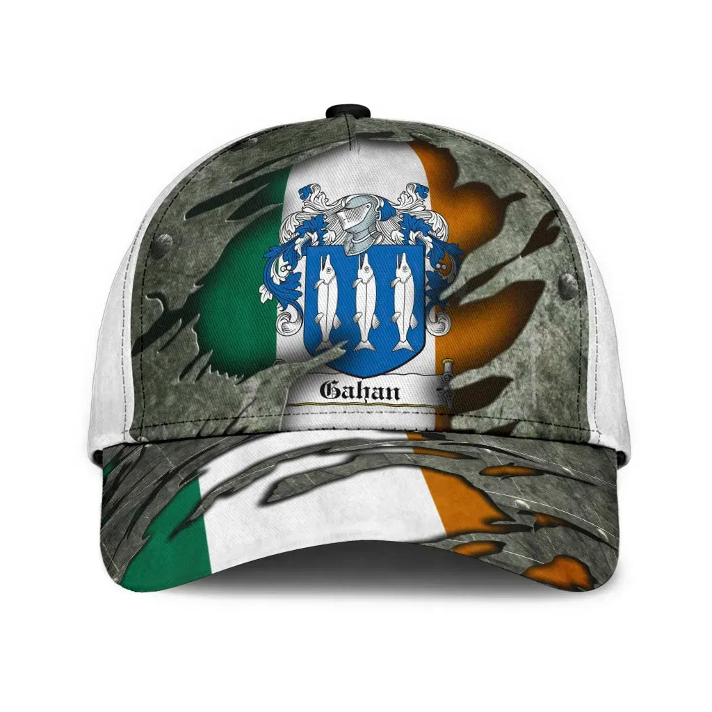 Clan Gahan Coat Of Arms - Irish Family Crest Classic Cap AC50 Gahan Coat Of Arms Irish Cap   