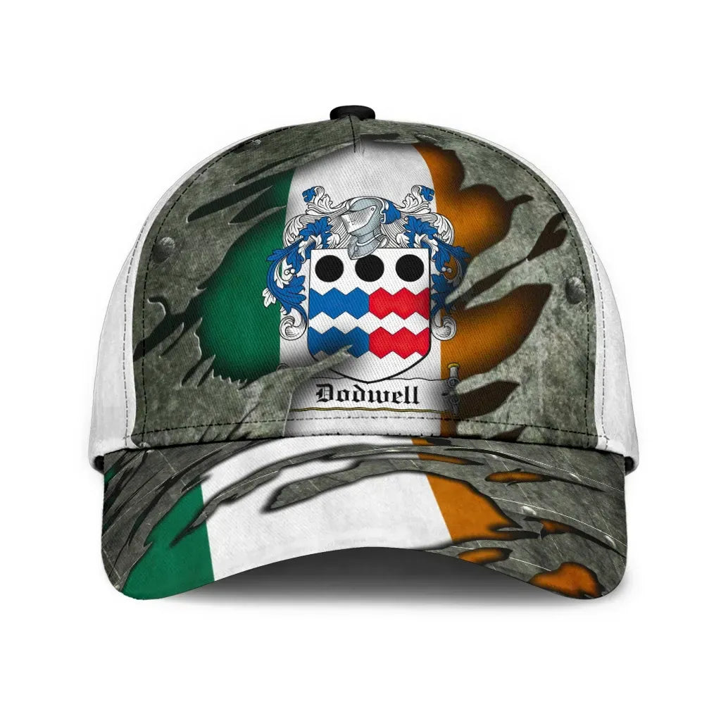 Clan Dodwell Coat Of Arms - Irish Family Crest Classic Cap BE56 Dodwell Coat Of Arms Irish Cap   