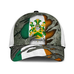 Clan Corrigan Coat Of Arms - Irish Family Crest Classic Cap GC61 Corrigan Coat Of Arms Irish Cap   