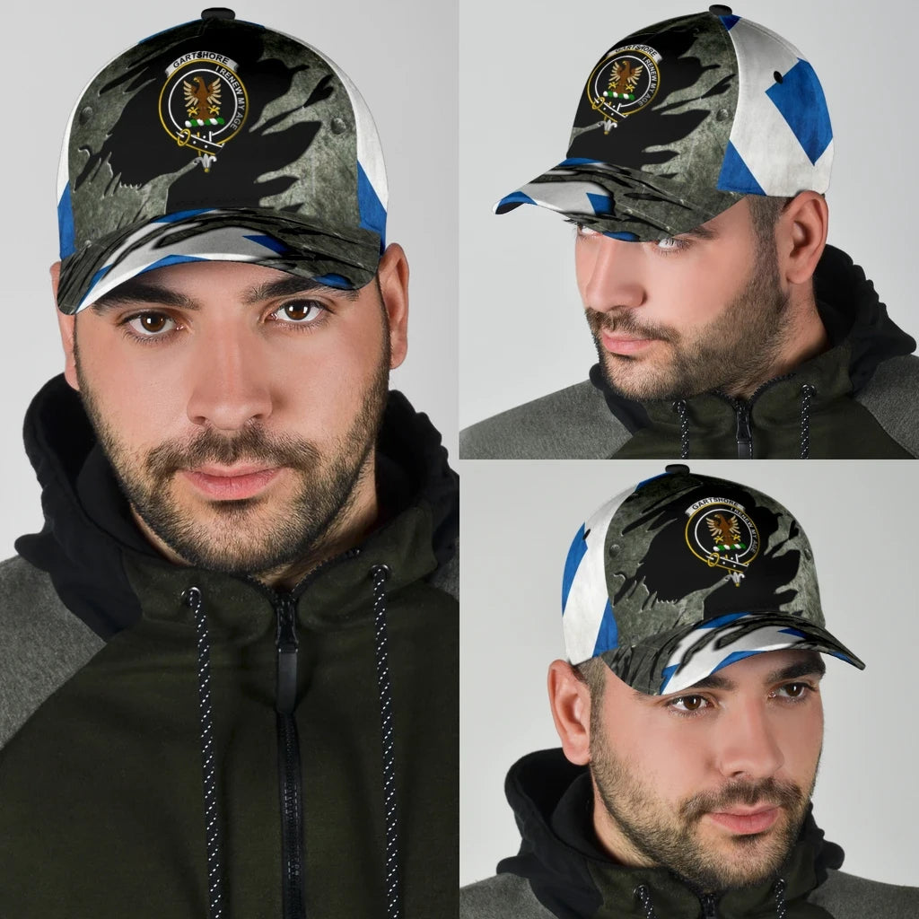 Clan Gartshore Tartan Crest Classic Cap ED73 Gartshore Tartan Tartan Cap   