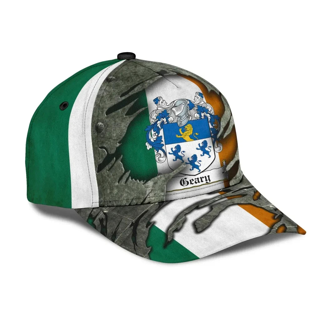 Clan Geary Coat Of Arms - Irish Family Crest Classic Cap DM49 Geary Coat Of Arms Irish Cap   