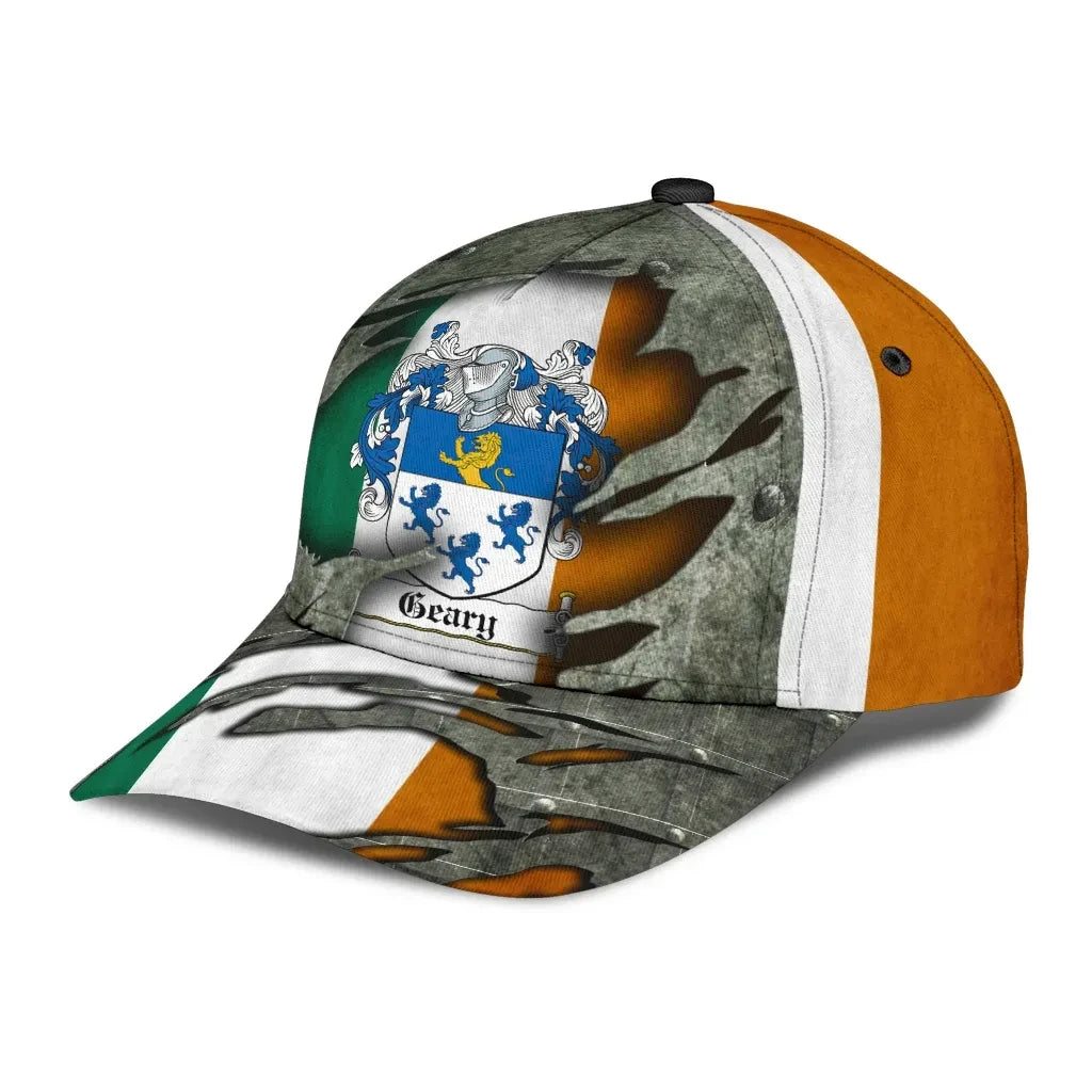 Clan Geary Coat Of Arms - Irish Family Crest Classic Cap DM49 Geary Coat Of Arms Irish Cap   