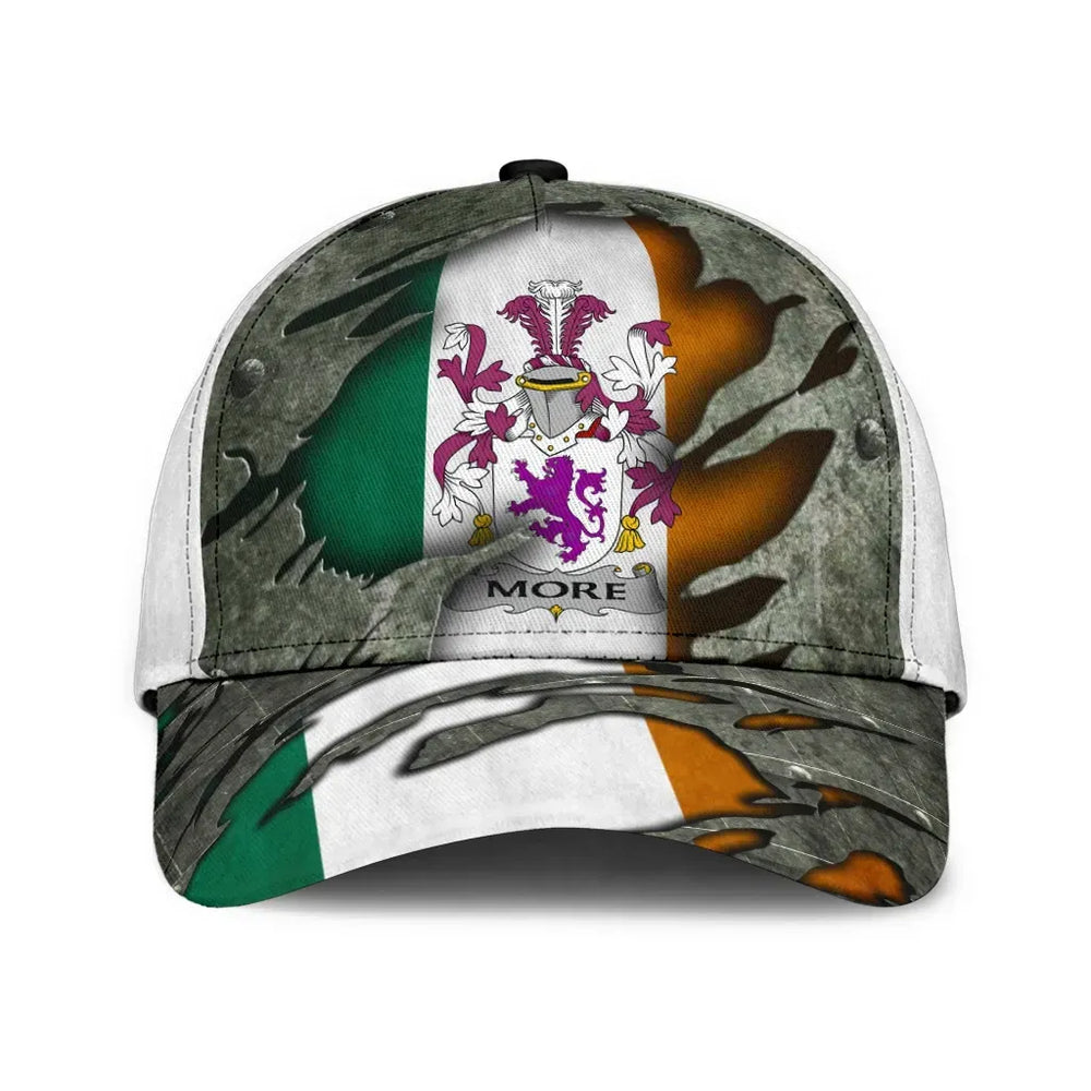 Clan More Coat Of Arms - Irish Family Crest Classic Cap QN61 More Coat Of Arms Irish Cap   