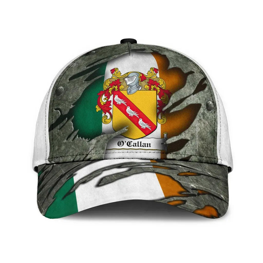 Clan Ocallan Coat Of Arms - Irish Family Crest Classic Cap XZ40 Ocallan Coat Of Arms Irish Cap   