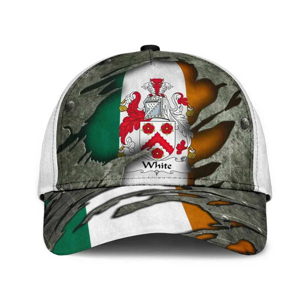 Clan White Coat Of Arms II Irisharms - Irish Family Crest Classic Cap YG83 White Coat Of Arms II Irisharms Irish Cap   