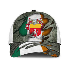 Clan Mcquillan Coat Of Arms - Irish Family Crest Classic Cap WV78 Mcquillan Coat Of Arms Irish Cap   
