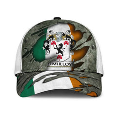Clan Omulloy Coat Of Arms - Irish Family Crest Classic Cap GD41 Omulloy Coat Of Arms Irish Cap   