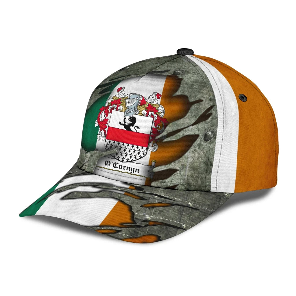 Clan Ocornyn Coat Of Arms - Irish Family Crest Classic Cap GK11 Ocornyn Coat Of Arms Irish Cap   