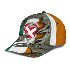 Clan Neville Coat Of Arms - Irish Family Crest Classic Cap ST69 Neville Coat Of Arms Irish Cap   