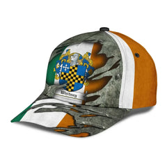 Clan Whitney Coat Of Arms - Irish Family Crest Classic Cap SH78 Whitney Coat Of Arms Irish Cap   