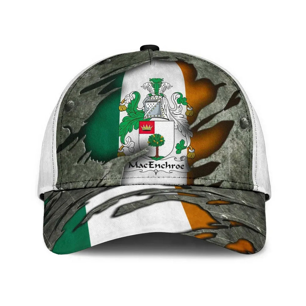 Clan Macenchroe Coat Of Arms - Irish Family Crest Classic Cap WO76 Macenchroe Coat Of Arms Irish Cap   