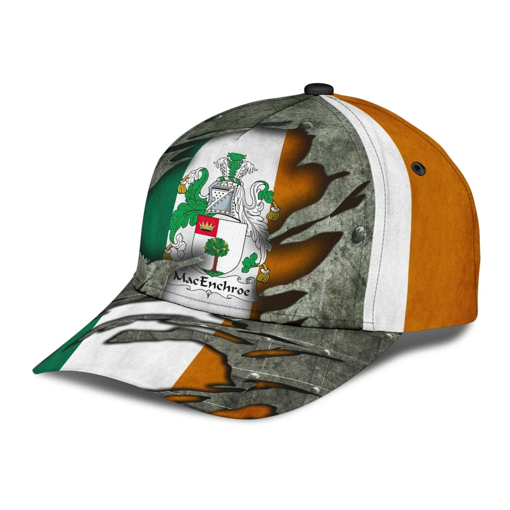 Clan Macenchroe Coat Of Arms - Irish Family Crest Classic Cap WO76 Macenchroe Coat Of Arms Irish Cap   