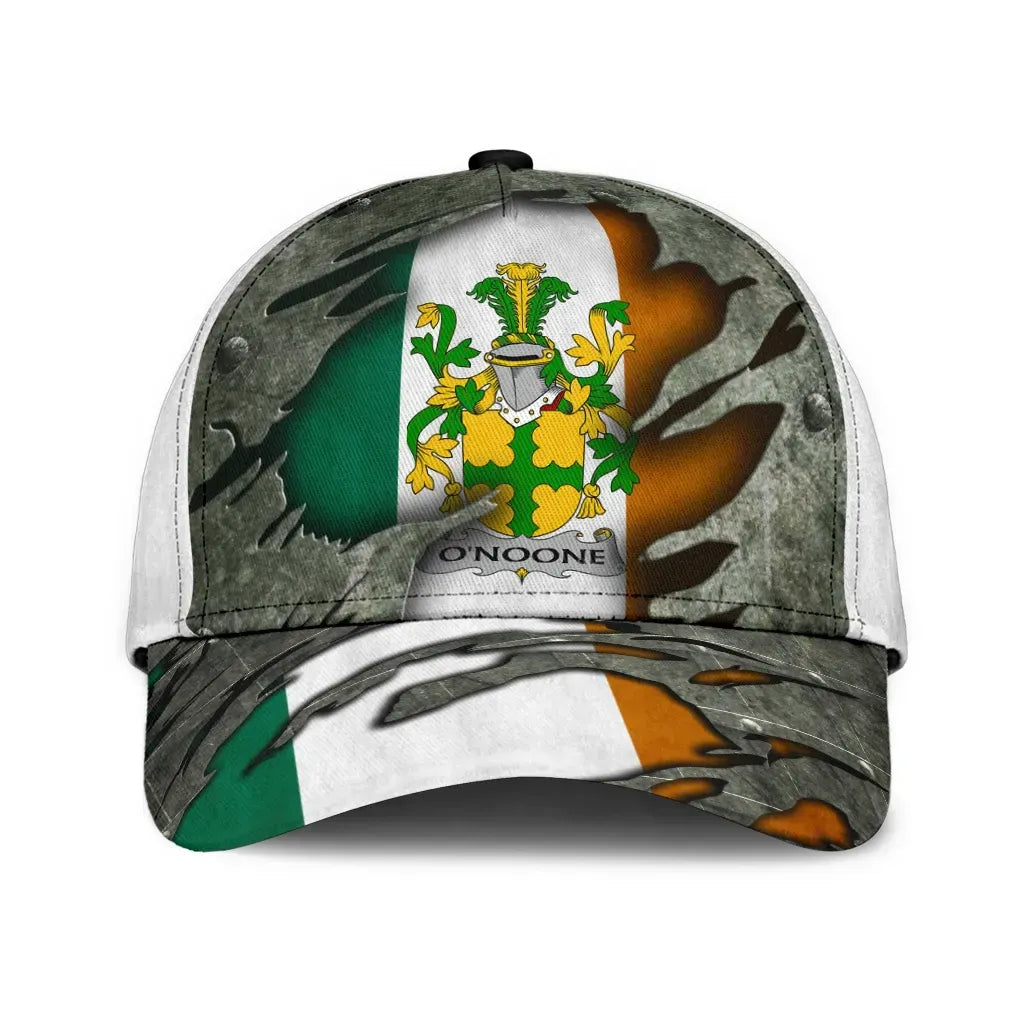 Clan Onoone Coat Of Arms - Irish Family Crest Classic Cap MA35 Onoone Coat Of Arms Irish Cap   