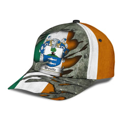 Clan Woulfe Coat Of Arms - Irish Family Crest Classic Cap PX22 Woulfe Coat Of Arms Irish Cap   