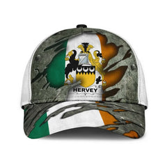 Clan Hervey Coat Of Arms - Irish Family Crest Classic Cap AS67 Hervey Coat Of Arms Irish Cap   