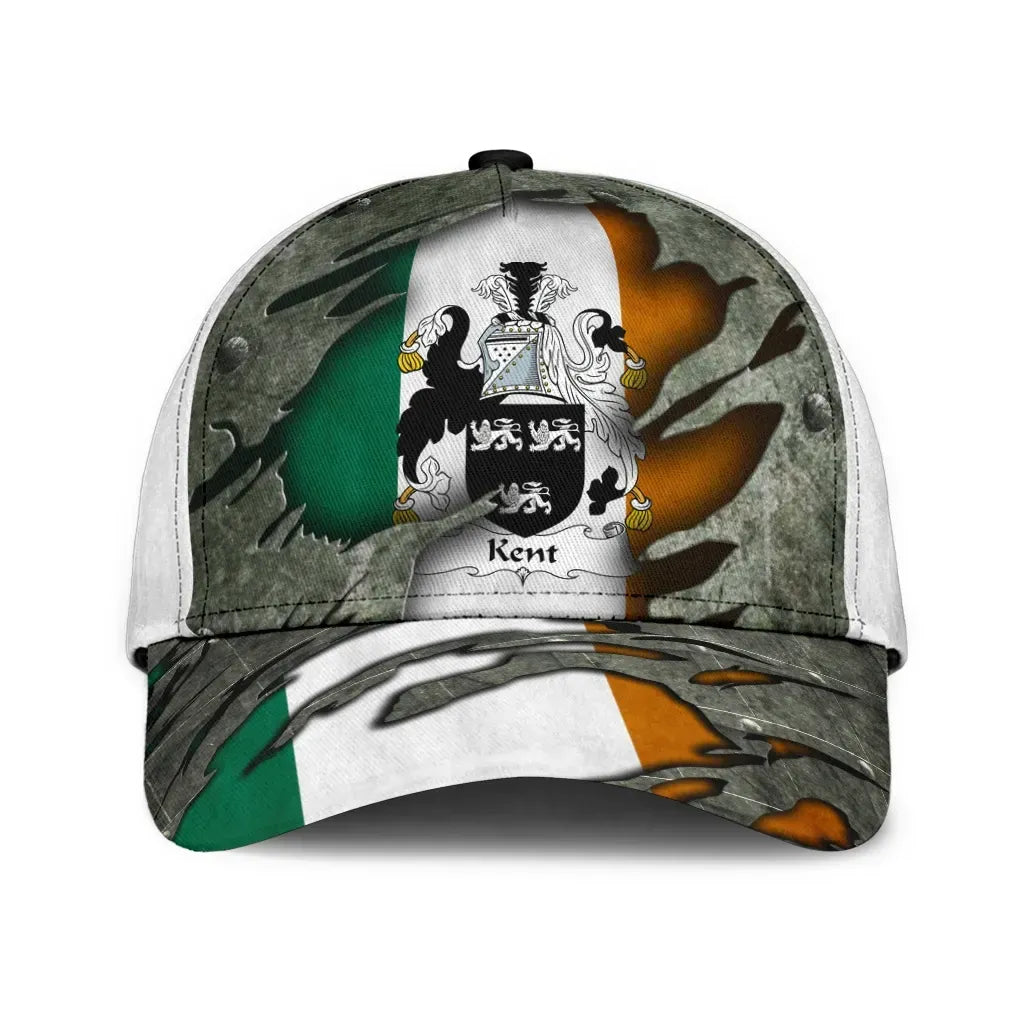 Clan Kent Coat Of Arms - Irish Family Crest Classic Cap PB71 Kent Coat Of Arms Irish Cap   